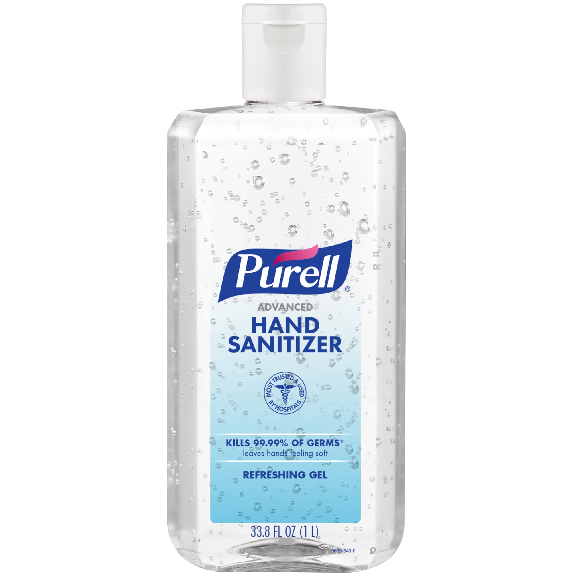 PURELL Advanced Hand Sanitizer Refreshing Gel, 1-Liter Flip-Cap Bottle