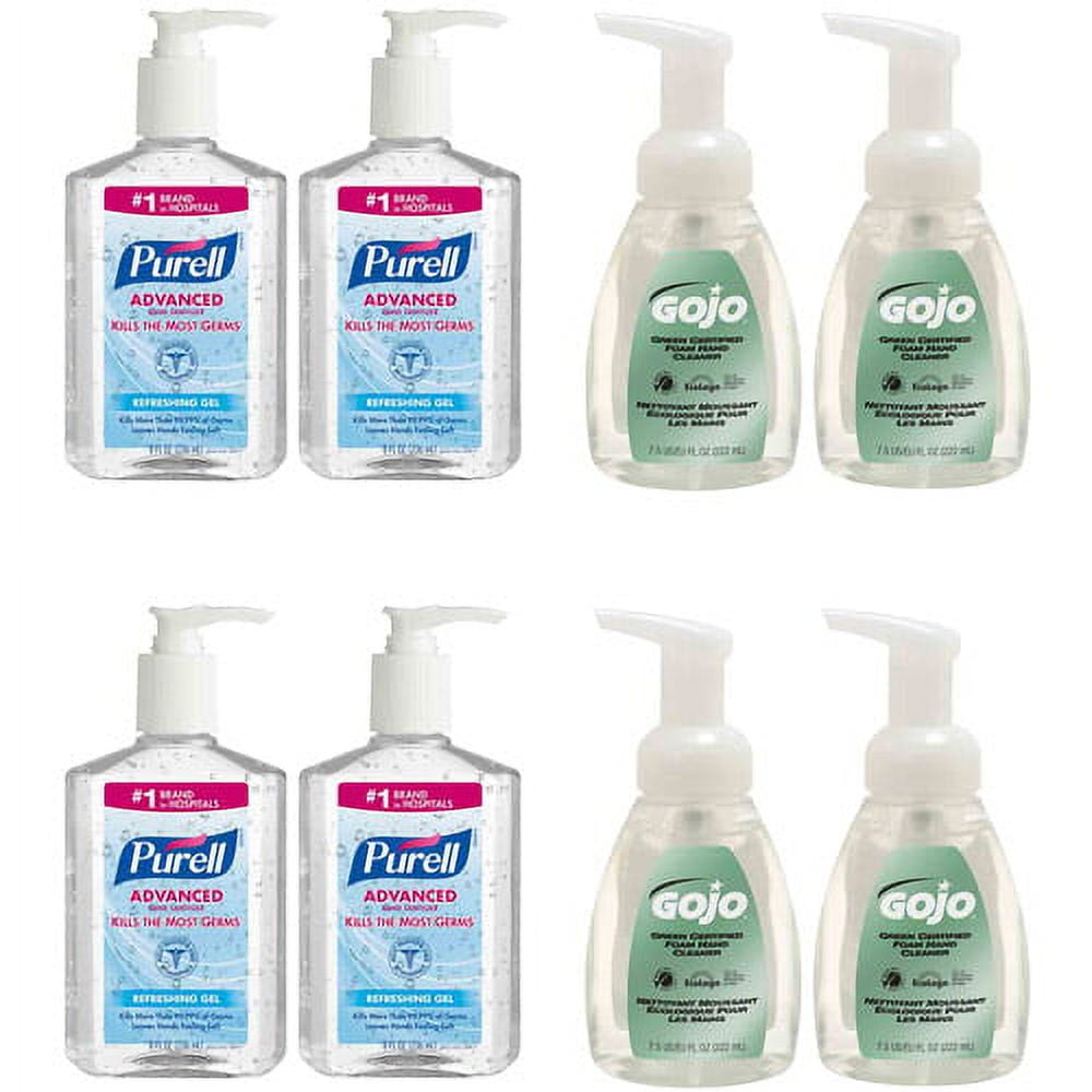 Purell & GOJO Hand Sanitizer & Cleanser Kit, 8 pc