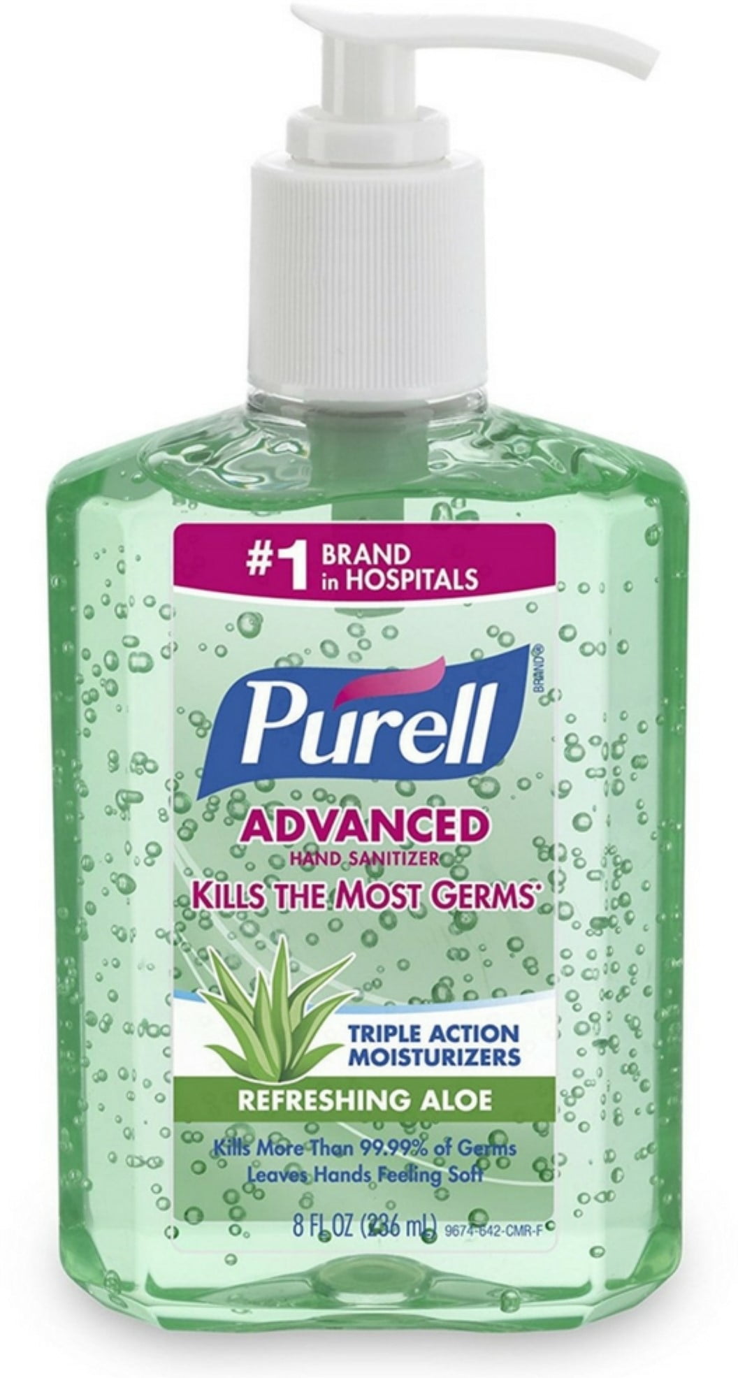 Purell Hand Sanitizer with Aloe 8 oz (Pack of 6)