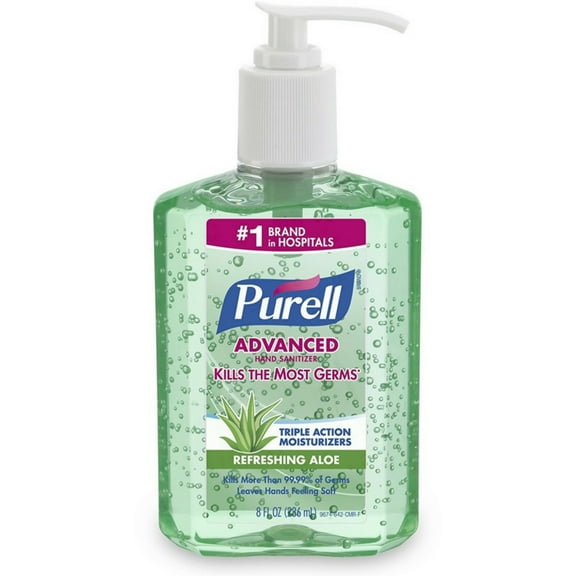 Purell Hand Sanitizer with Aloe 8 oz (Pack of 6)