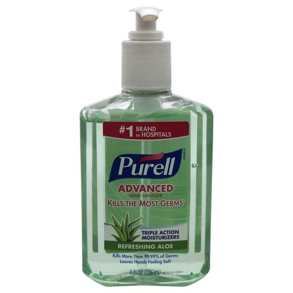 Purell Instant Hand Sanitizer with Pump - Aloe, 8 Ounce