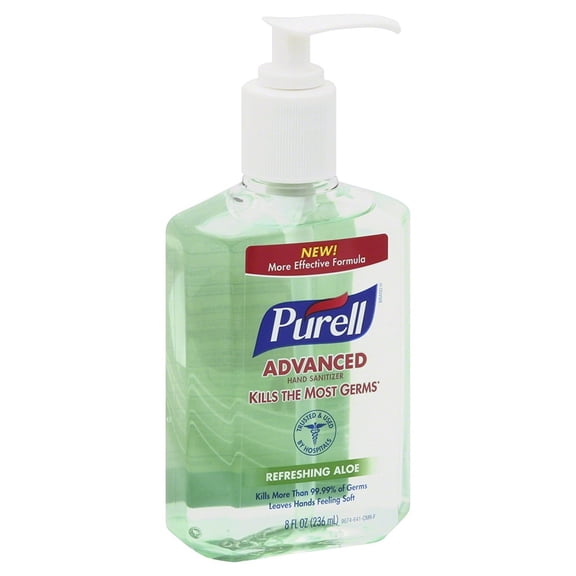Purell Instant Hand Sanitizer with Pump - Aloe, 8 Ounce