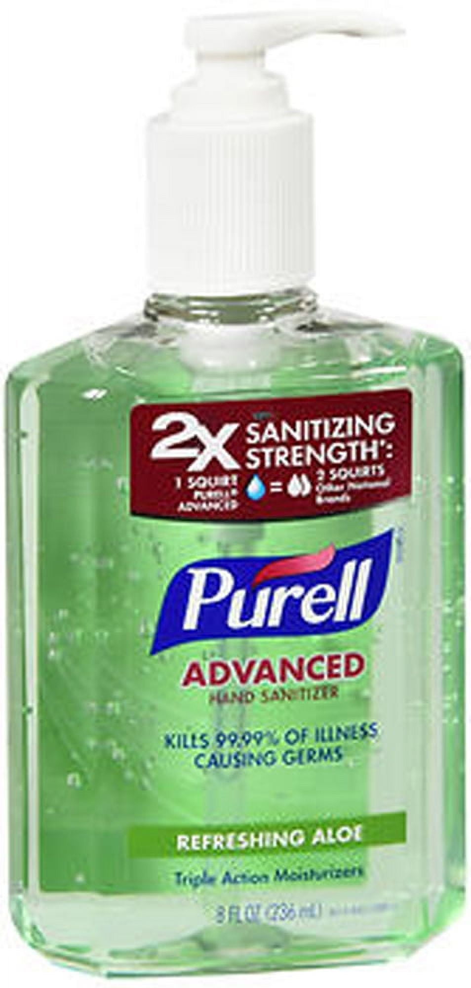 Purell Instant Hand Sanitizer with Pump - Aloe, 8 Ounce