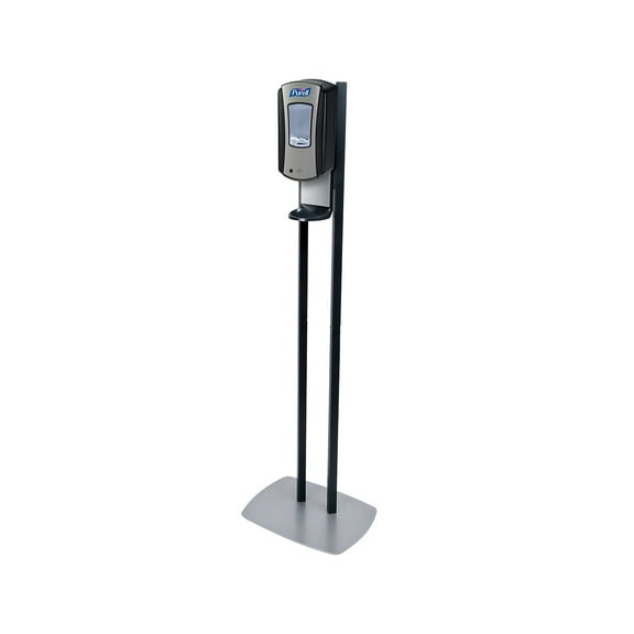 Purell LTX-12 Automatic Floor Stand Hand Sanitizer Dispenser Black/Chrome 7028-DS