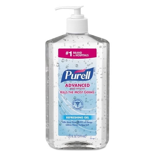 Purell Refreshing Gel Advanced Hand Sanitizer, 20 fl oz, (Pack of 2)