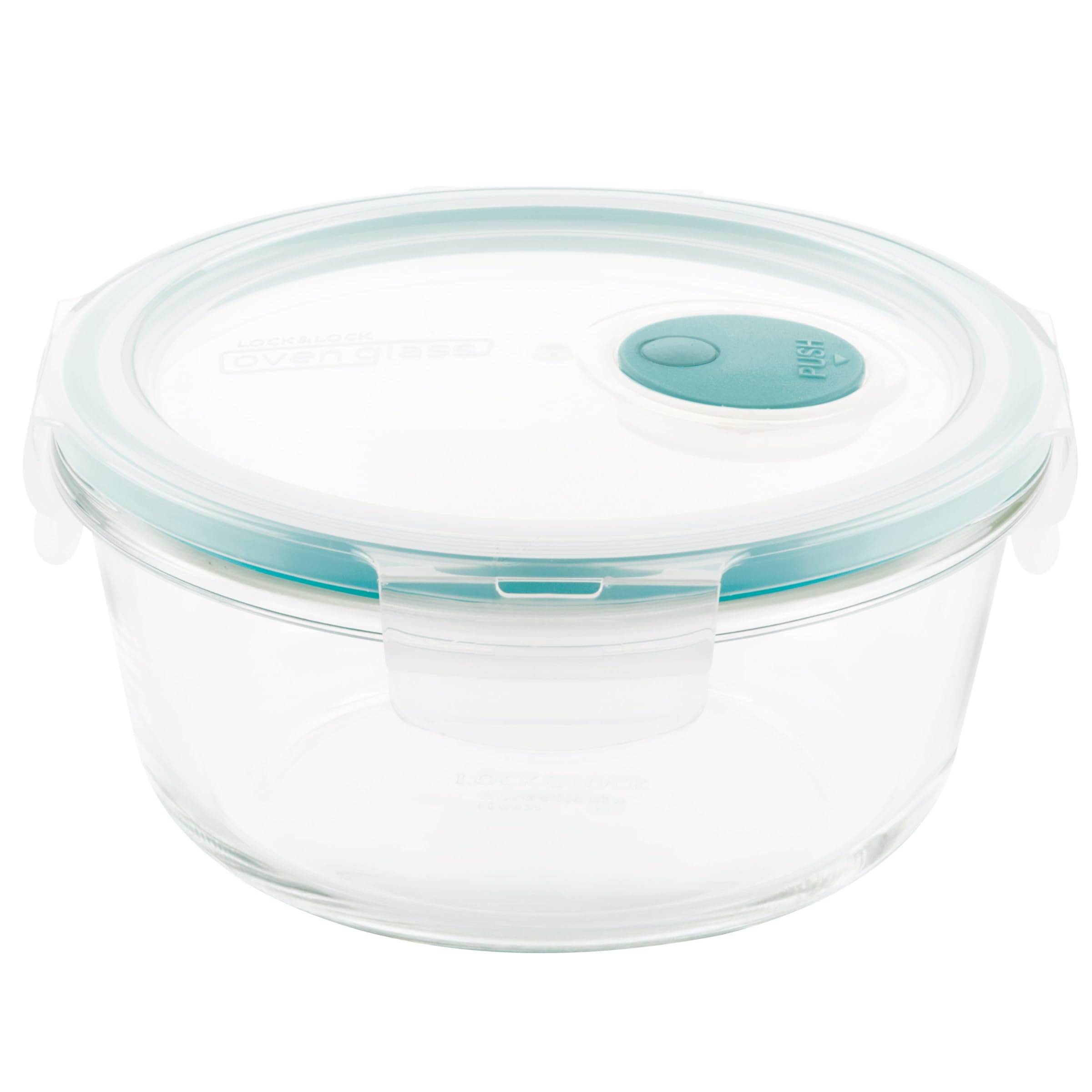 Purely Better Glass Food Storage Container with Steam Vent Lid Round