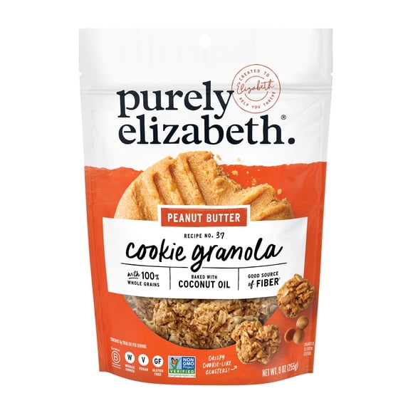 Purely Elizabeth Cookie Granola, Peanut Butter, Gluten-Free, 9 oz Bag