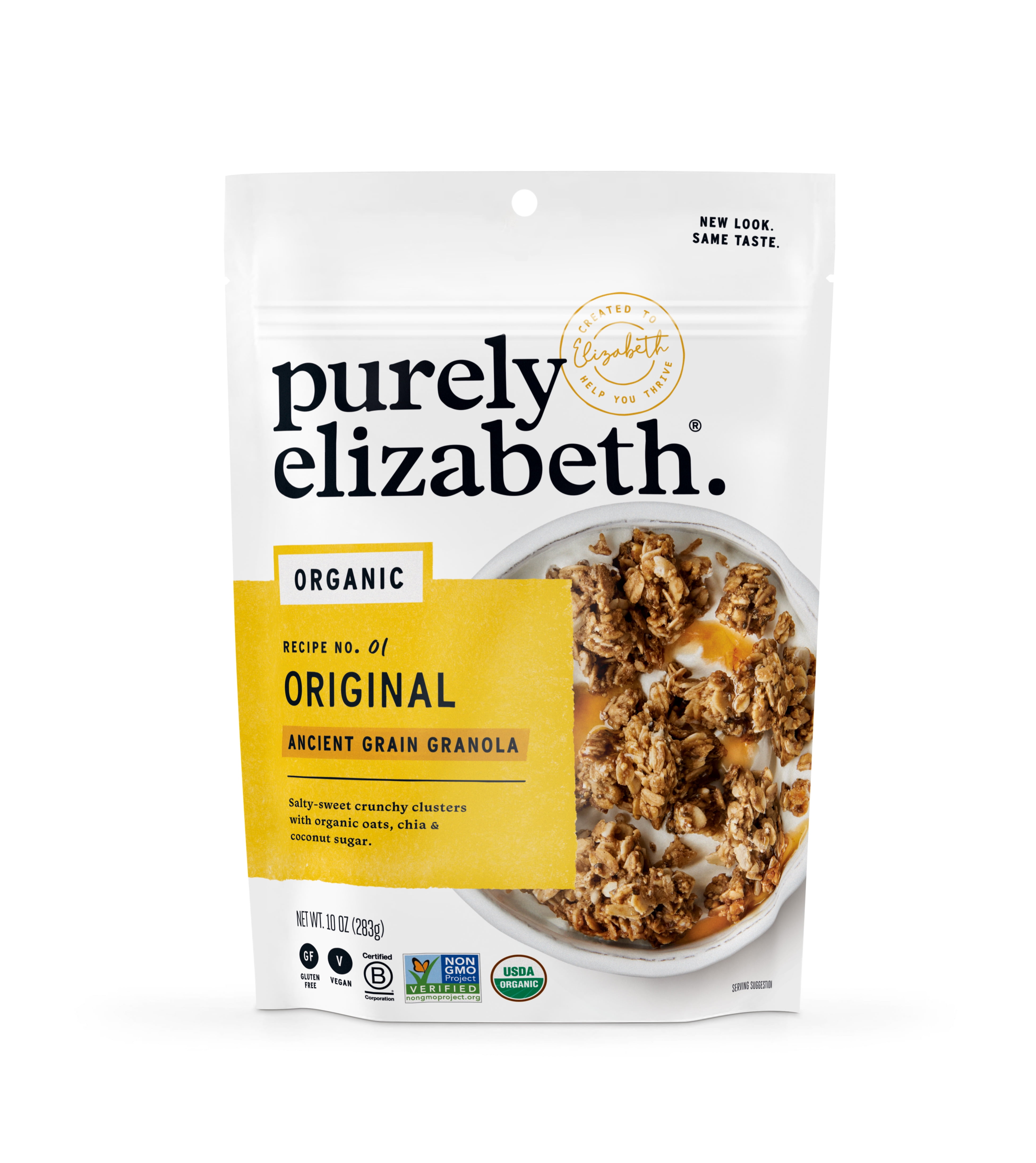 Purely Elizabeth Organic, Original Ancient Grain Granola, 10 oz Bag