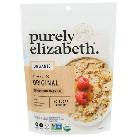 2X - Purely Elizabeth Organic Original Superfood Oatmeal 10 oz