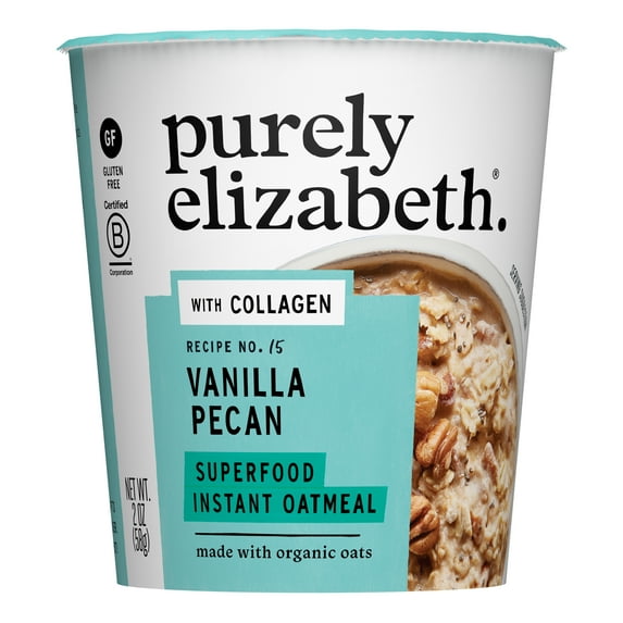 Purely Elizabeth Gluten-Free Superfood Oatmeal, Vanilla Pecan, 2 oz Cup