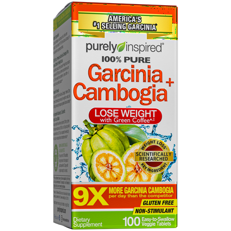 Purely Inspired 100% Garcinia Cambogia Weight Loss with Green Coffee Extract, 100ct Pill