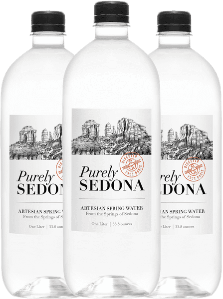 Purely Sedona Artesian Still Spring Water, 1 liter, 6 pack