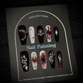 thumbnail image 1 of Purely hand-worn nail advanced sense dark hand-painted nail piece European and American gothic style removable fake nail patch, 1 of 6