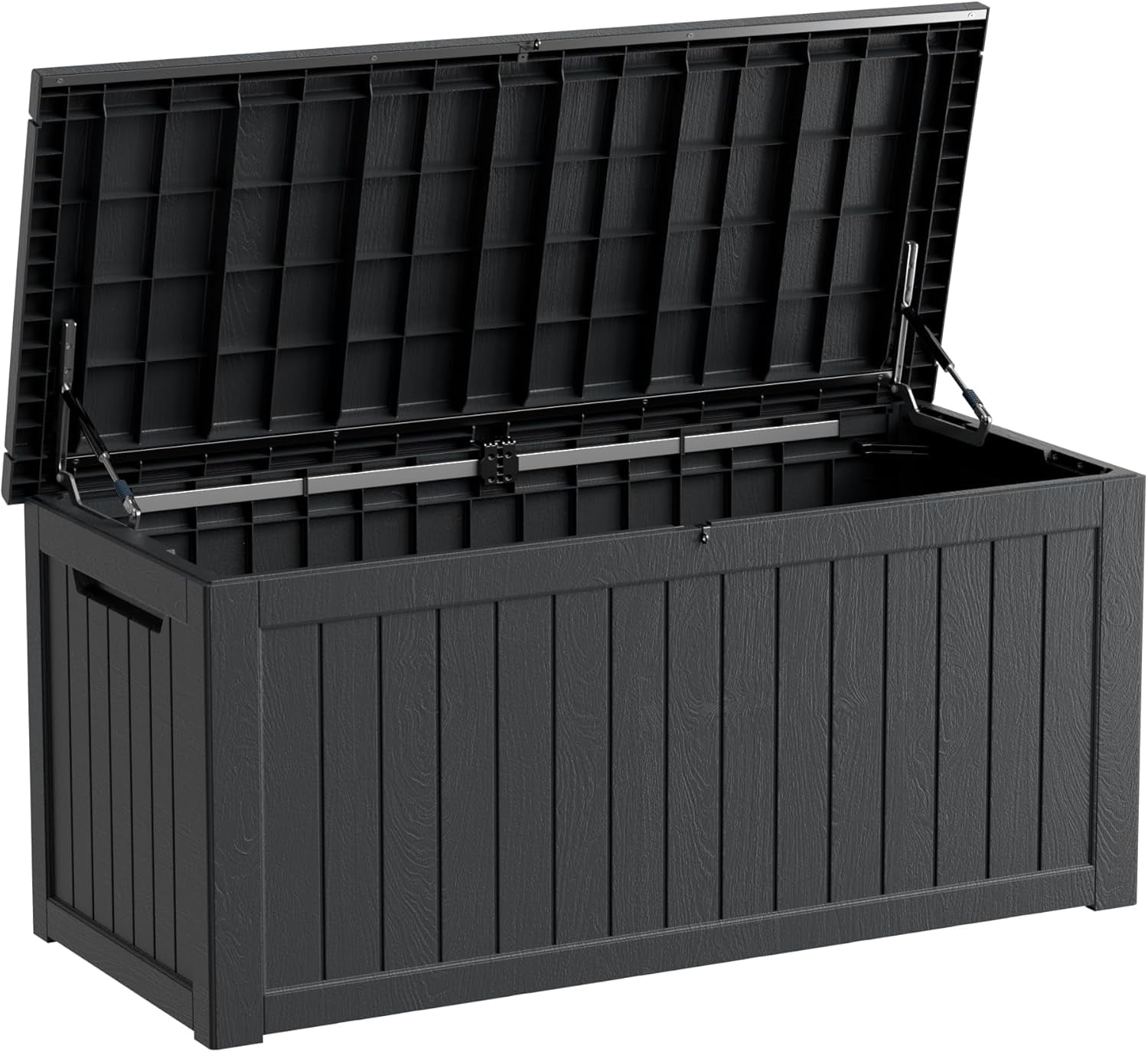 Black Resin Lockable 230 Gallon Outdoor Storage Deck Box