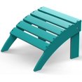 thumbnail image 1 of SONGMY Adirondack-Ottoman | Folding | HDPE Plastic | Outdoor Footrest | All Weather | Foot Rest | Foot Stool | Aqua | for Adirondack Chair | for Patio Backyard Pool, 1 of 7