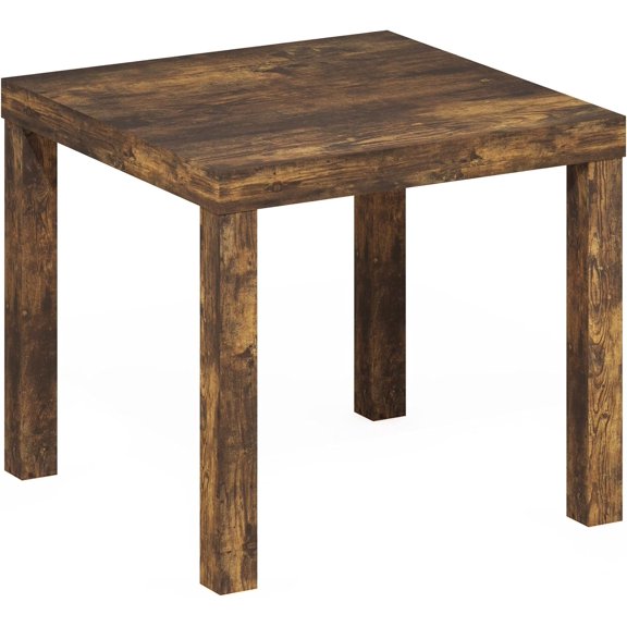 SONGMY Classic Homey Square Side Table, Amber Pine