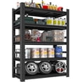 thumbnail image 1 of SONGMY Garage Shelving Units and Storage 5 Tier Adjustable Storage Shelves Heavy Duty Metal Shelving Utility for Garage Warehouse Pantry Basement, Black (47.24" W*18" D*78" H), 1 of 8