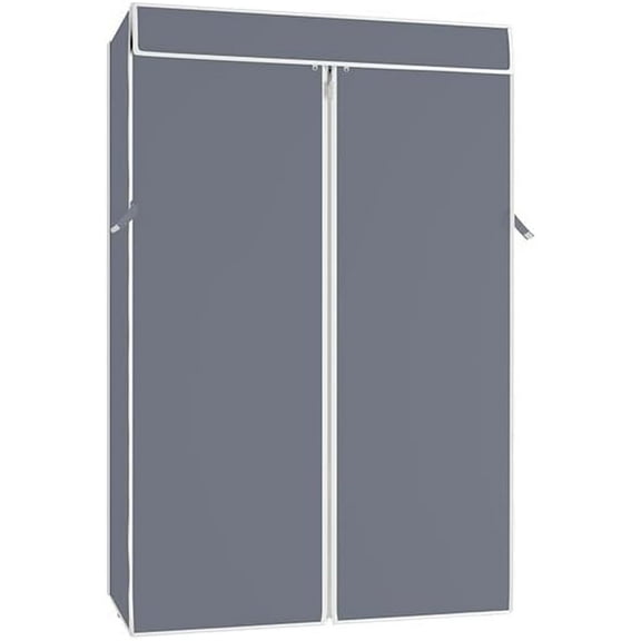 SONGMY Garment Rack Cover Oxford Fabric Dustproof Closet Cover with Zipper& Straps, Only Fit to SONGMYV1/R1/R1L Clothing Rack, 36.6"x17.3"x68.9", Gray