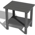 thumbnail image 1 of SONGMY HDPE Outdoor Side Table, Small Patio Table, Weather Resistant Adirondack End Table for Outside, Balcony, Deck, Poolside, Grey, 1 of 10