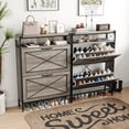 thumbnail image 1 of SONGMY Shoe Storage Cabinet with 2 Flip Drawers, Metal Legs, Adjustable Shelves, Entryway Hidden Shoe Storage, Organizer for Entryway (Grey), 1 of 8