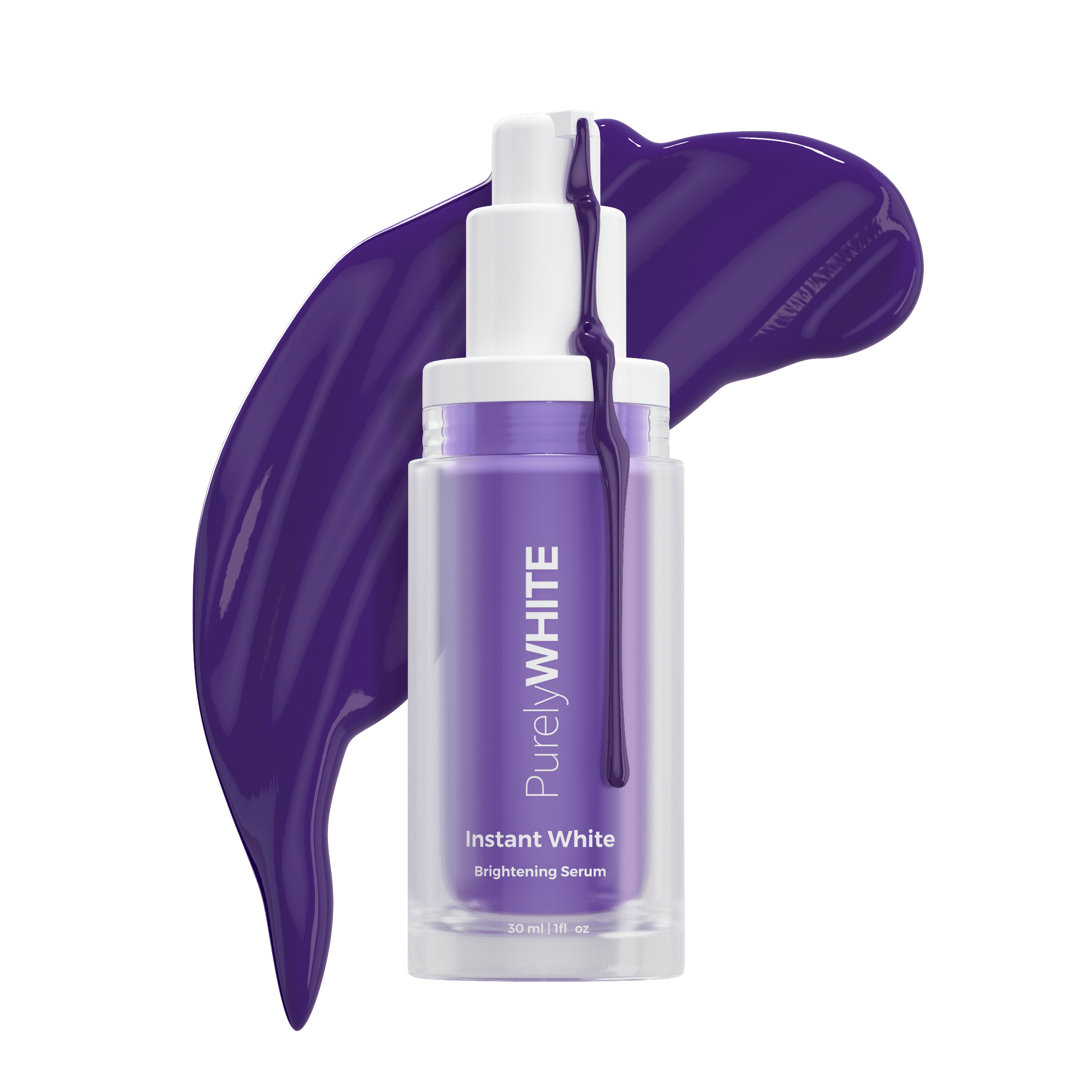 PurelyWHITE DELUXE Advanced Brightening Serum, Purple Toothpaste for Teeth Whitening, Purple Toothpaste Whitening, Color Corrector Serum, Whitening Booster, Ultimate Teeth Whitener