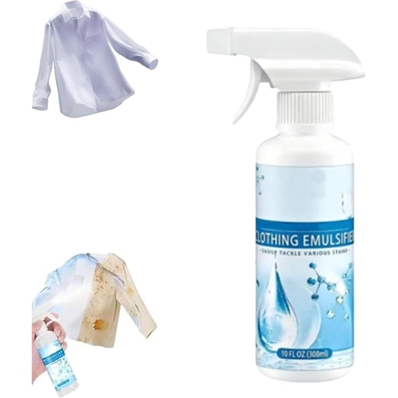 Purelydo Spray Cleaner, Non-ionic Laundry Stain Removal Emulsifier, Clothing Emulsifier Stain Remover, Powerful Laundry Stain Remover Spray, Clothes Dry-Clean Spray for Clothes (1Pcs)