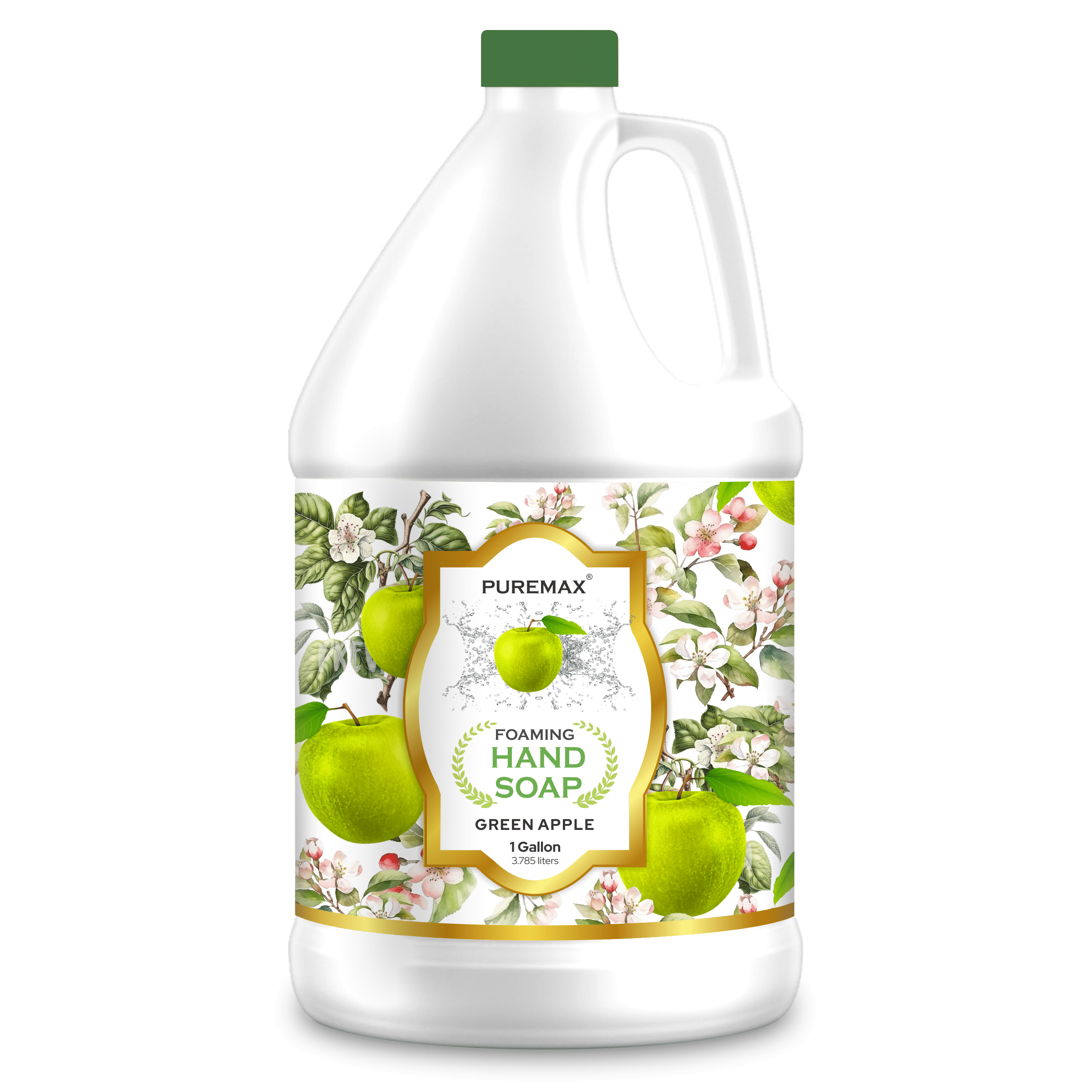 Puremax Foaming Hand Soap Green Apple Refills with Essential Oils