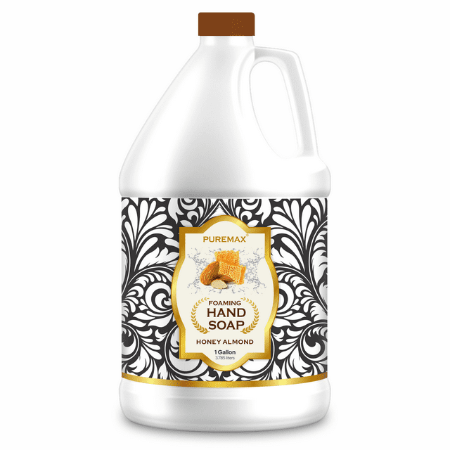 Puremax Foaming Hand Soap Honey Almond Refills with Essential Oils