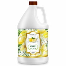 Puremax Foaming Hand Soap Lemon Basil Refills with Essential Oils | Gentle, Moisturizing  128 fl oz