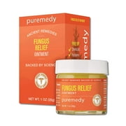 Puremedy Fungus Relief Ointment, Homeopathic All Natural Salve Relieves Symptoms Of Skin Fungus, Nail Fungus, Athlete's Foot, Baby Ringworm, 1 oz. (Pack of 1)