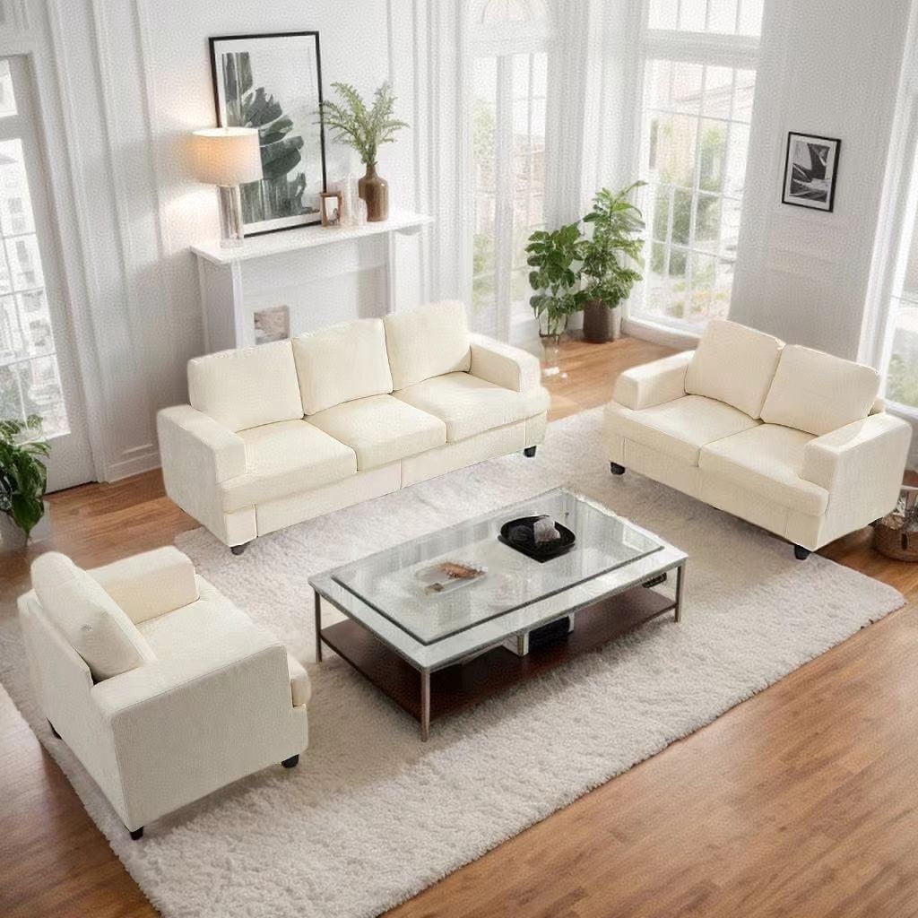 Basic 3 Piece Living Room Furniture Arrangement preview