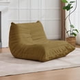thumbnail image 1 of Puremind 36"W Lazy Sofa, Chenille Bean Bag Chair for Adults, Comfy Fireside Chair, Lazy Floor Sofa Couch for Living Room/Bedroom, Yellow, 1 of 8