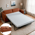 thumbnail image 1 of Puremind Pull Out Sofa Bed with Mattress, Full Size Sleeper Sofa with Pull Out Couch for Apartments/Small Space, Cognac Tan, 1 of 8