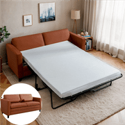 Puremind Pull Out Sofa Bed with Mattress, Full Size Sleeper Sofa with Pull Out Couch for Apartments/Small Space, Cognac Tan