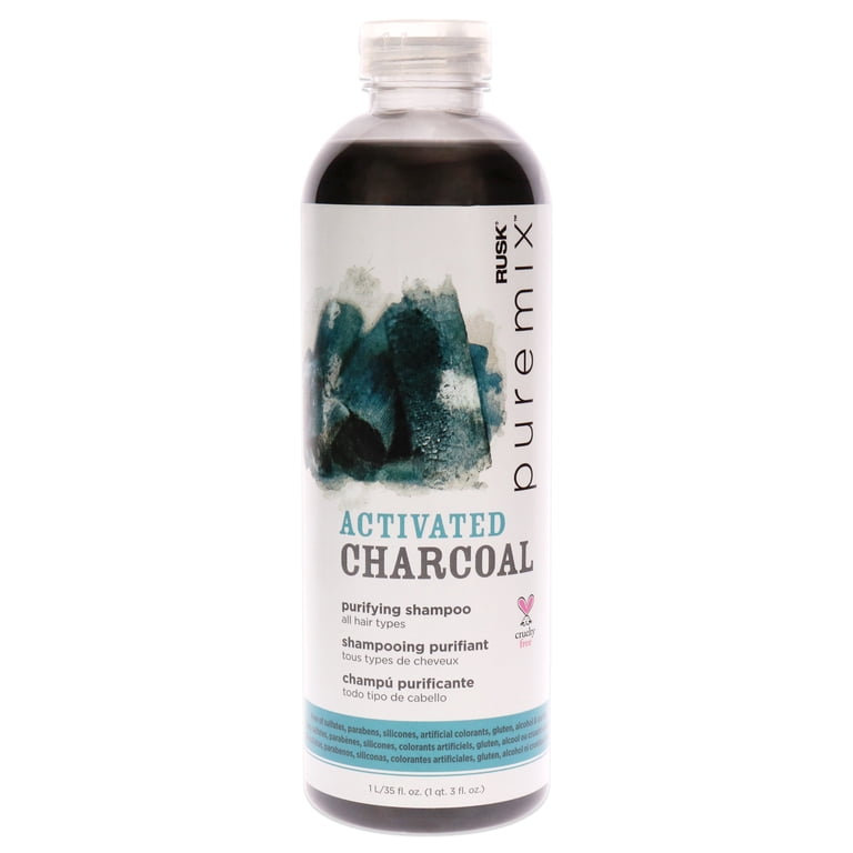 Puremix Activated Charcoal Purifying Shampoo by Rusk for Unisex