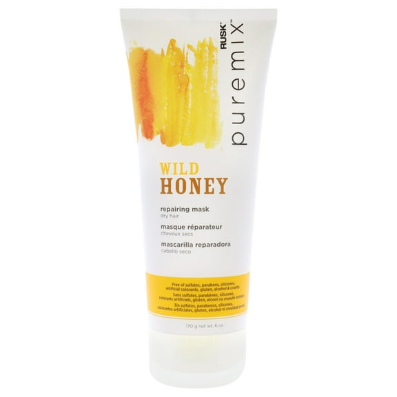 Puremix Wild Honey Repairing Mask - Dry Hair by Rusk for Unisex - 6 oz Mask