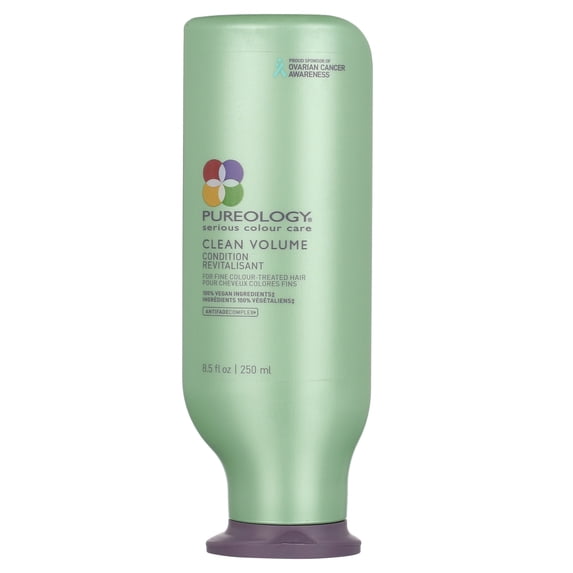 Pureology Clean Volume Conditioner for Fine, Color-Treated Hair, 250 ml ...