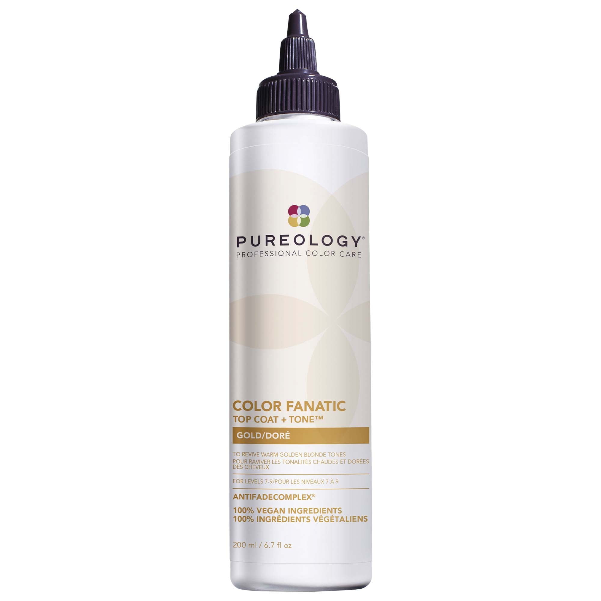 Pureology Color Fanatic Top Coat + Tone Hair Gloss Gold 6.7