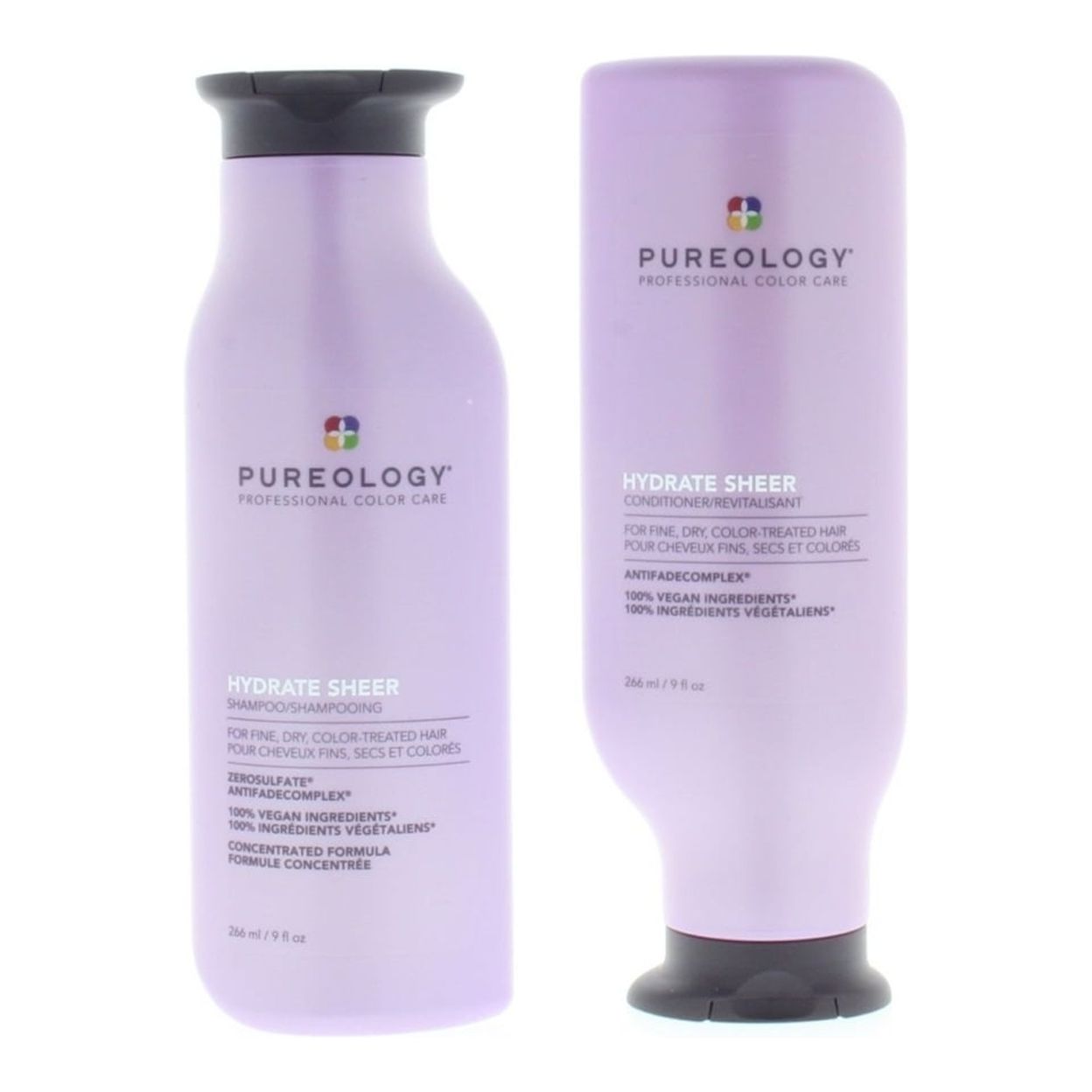 Pureology Hydrate Sheer Shampoo and Conditioner 9oz/266ml Combo ...