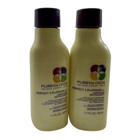 Pureology Perfect 4 Platinum Conditioner Color Treated Hair 1.7 oz Set of 2