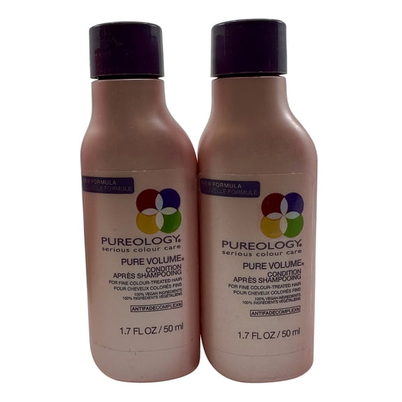 Pureology Pure Volume Conditioner Fine Color Treated Hair 1.7 oz Set of 2