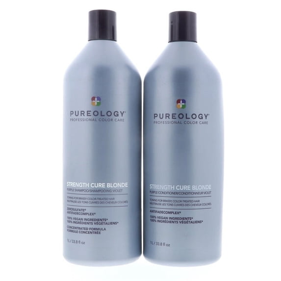 Pureology Strength Cure Best Blonde Purple Shampoo & Conditioner 33.8 oz Duo