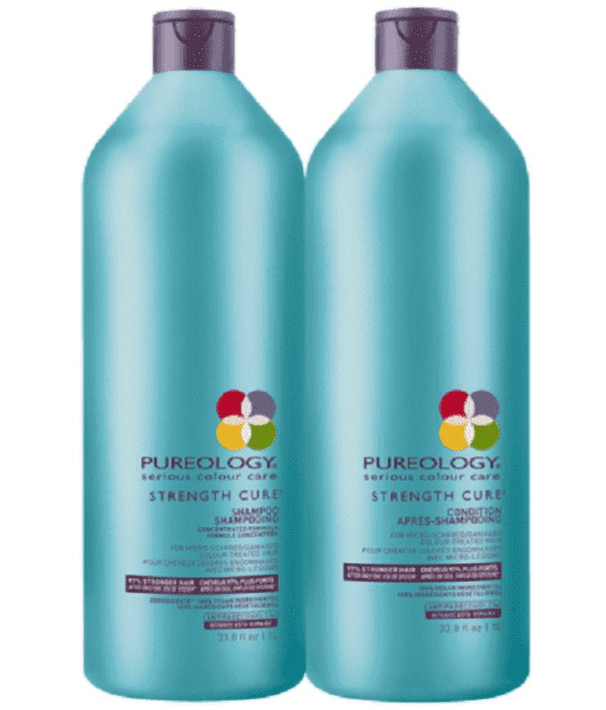 Pureology Strength Cure Shampoo and Conditioner Liter Duo Set (33.8oz