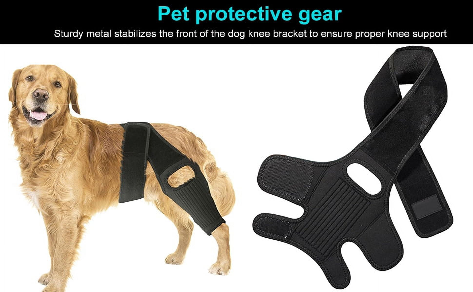 Pureoy Dog Hip Knee Leg Brace ,Adjustable Dog ACL Brace for Back Hind