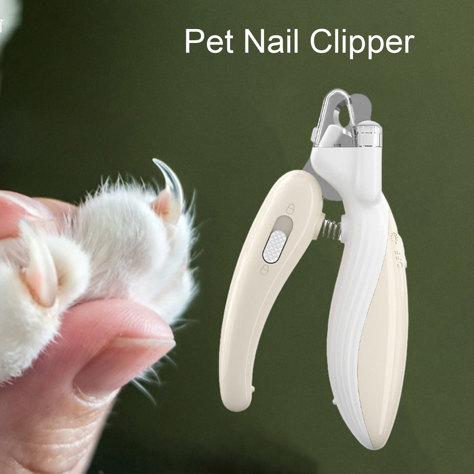 Pureoy Pet Nail Clippers with Builtin LED Light Illuminated Pet Nail Clipper Enhanced