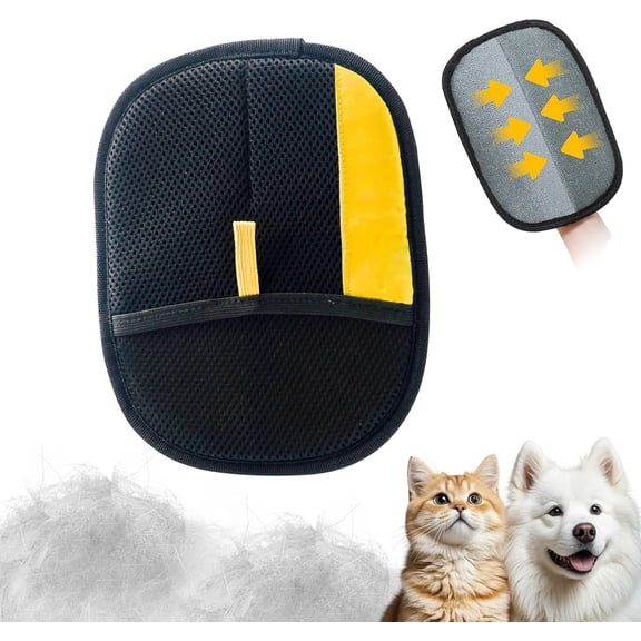 Hair Removal Glove, Electrostatic Pet Hair Removal Gloves, Hair Remover Glove for Pet, Reusable Dog Cat Hairs Remover Mitt for Bed Sheets Couch Clothes Carpet Car Seat