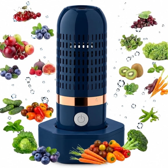 Purepod Produce Cleaner, Mini Portable Washer Equipped with OH-ion Purification Tech, Automatic Cycle Cleaning Function, All-Round Food Cleaner to Process Fruits, Grains, Rice and Raw Meat