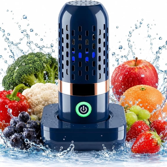 Purepod Produce Cleaner, Portable Fruit & Vegetable Washer with Hydrogen Ion Cleaning Technology, Waterproof Food Purifier for Fruits, Vegetables, Meat & Seafood
