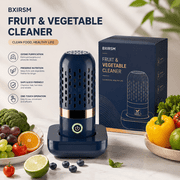 Purepod Produce Cleaner, Portable Fruit & Vegetable Washer, OH-Ion Water Purification Technology, IPX7 Cordless Rechargeable Food Cleaner for Berries, Meat & Veggies, One-Touch Operation, Blue