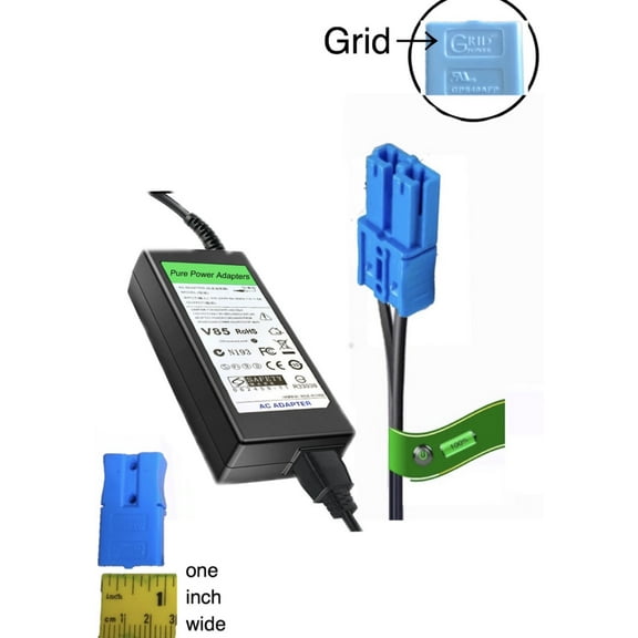 Purepoweradapters 12V Quick Grid Charger for Kid Trax DODGE Dually 3500 Truck Auto Shut-Off